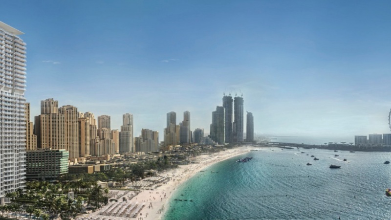 новая,  квартира, 2 спальни, собственный пляж, бассейн, детские площадки, тренажерный зал, сауна, Jumeirah Beach Residence, Дубаи, ОАЭ, купить
