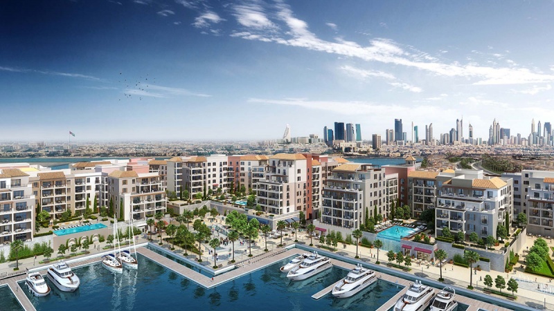 новые, апартаменты, 3 спальни, бассейны, частный пляж, открытый парк с детскими площадками, охраняемая парковка, пристань для яхт, La Voile, Port De La Mer, Дубай, ОАЭ, купить