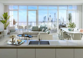 новая, квартира, 2 спальни, Марина Виста, Beachfront, пальма, Дубай, ОАЭ, купить