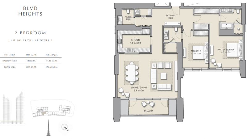 новая, квартира, 2 спальни, Blvd Heights, Дубай Даунтаун, Dubai Downtown, Дубай, ОАЭ, купить